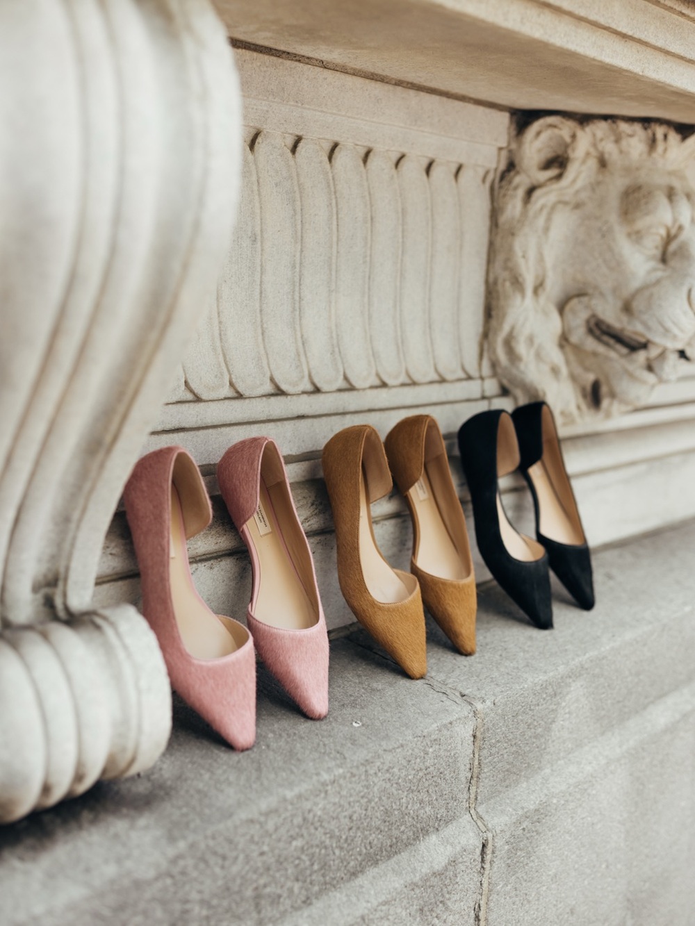 ANTONIO MELANI D'Orsay Pointed Heels in Black